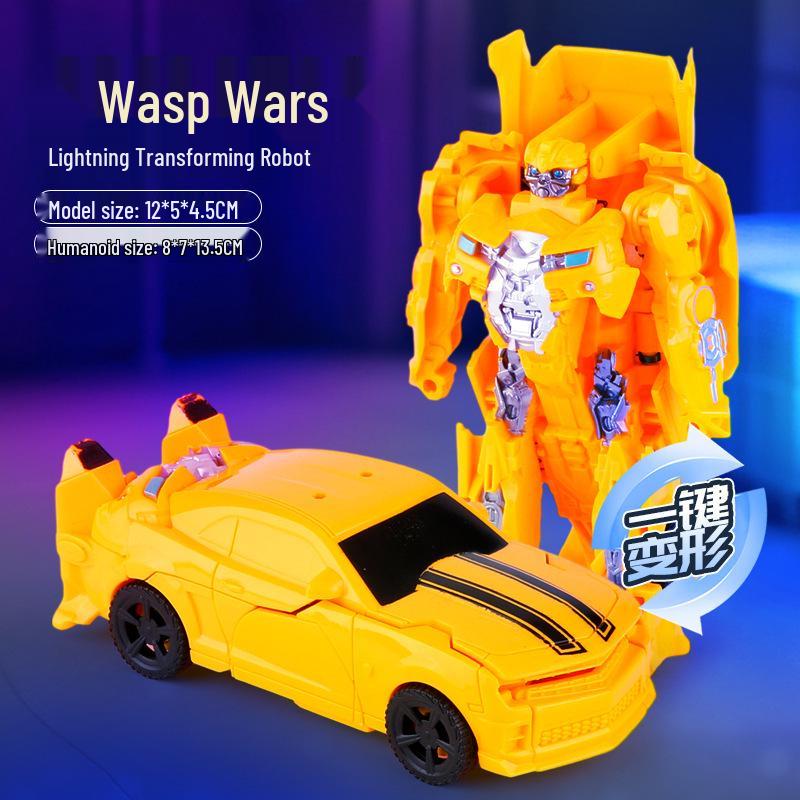 Transforming Toy Robot Car - Optimus Prime Bumblebee - Gift for Boys Ages 3+