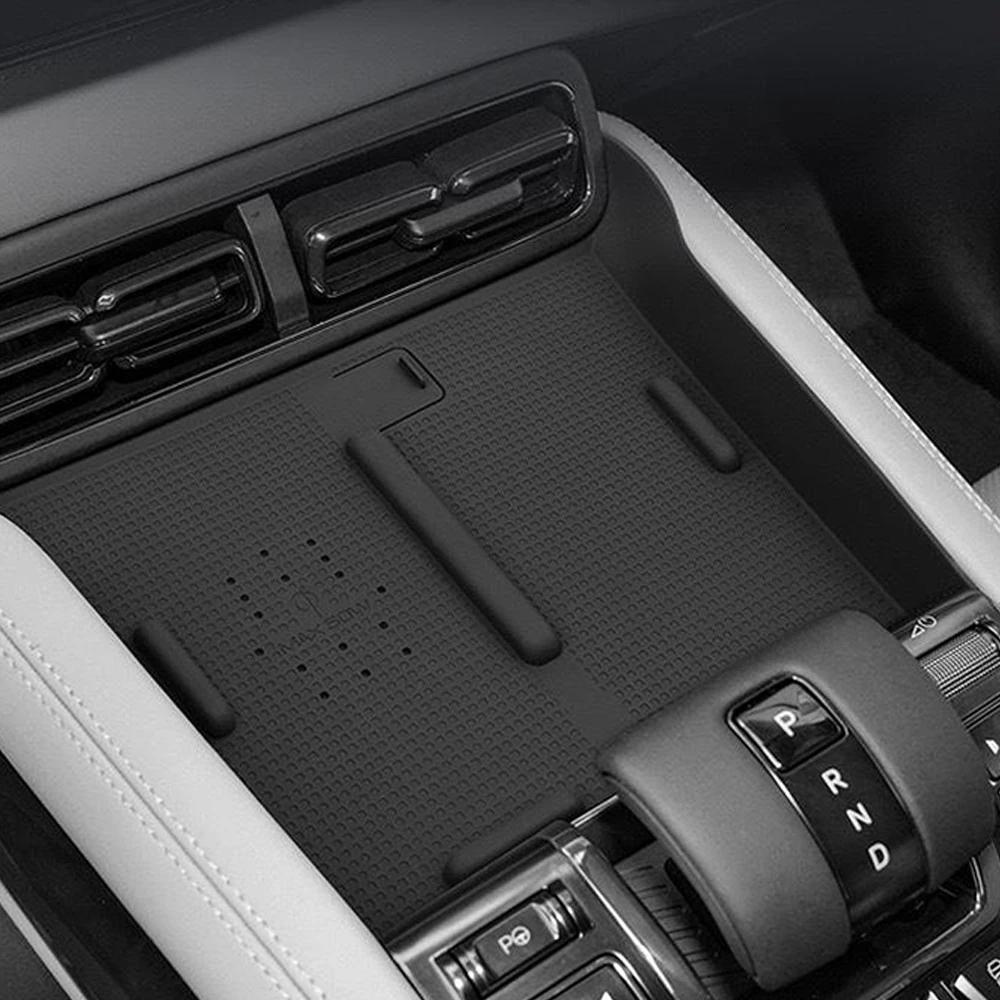 For BYD Leopard 5 2023 2024 Silicone  Car Wireless Charging Anti-slip Mat  Control Cup Slot Box Auto