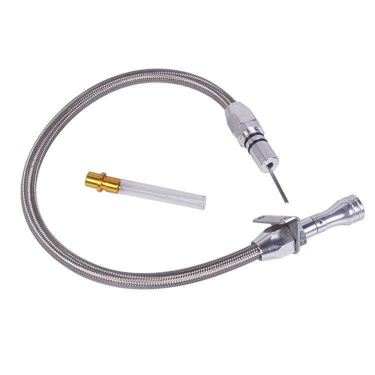 Joja de transmisie flexibilă universală din oțel inoxidabil Th350 5004 530 mm Jig de măsurare a uleiului compatibil cu Tth350 Th400 Sbc