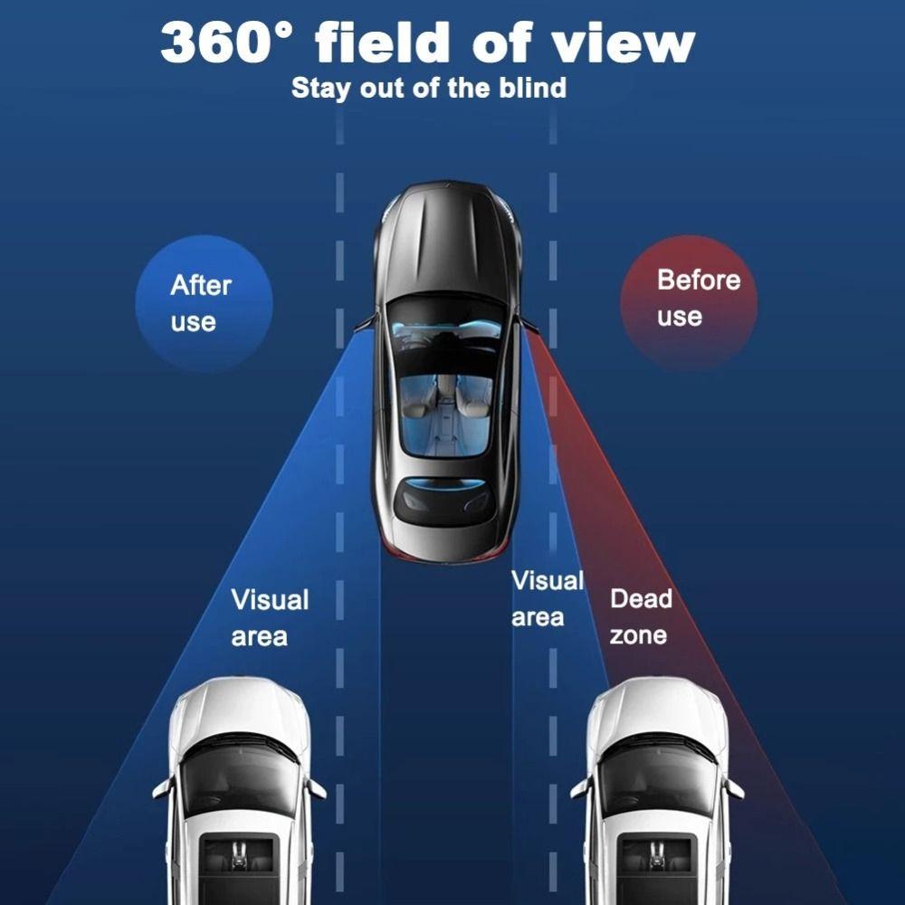 Waterproof 360° Car Mirror Adjustable Convex Mirror New Car Blind Spot Mirror  for Car Driver