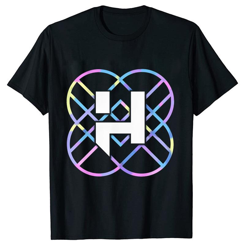 Kpop Huntrx Men's And Women's Short Sleeve T-shirt Unisex Tee Graphic Short Sleeve Shirt Unisex Men Women All-season
