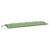 Garden Bench Cushions 2 Pcs Leaf Pattern 150x50x7 cm Fabric