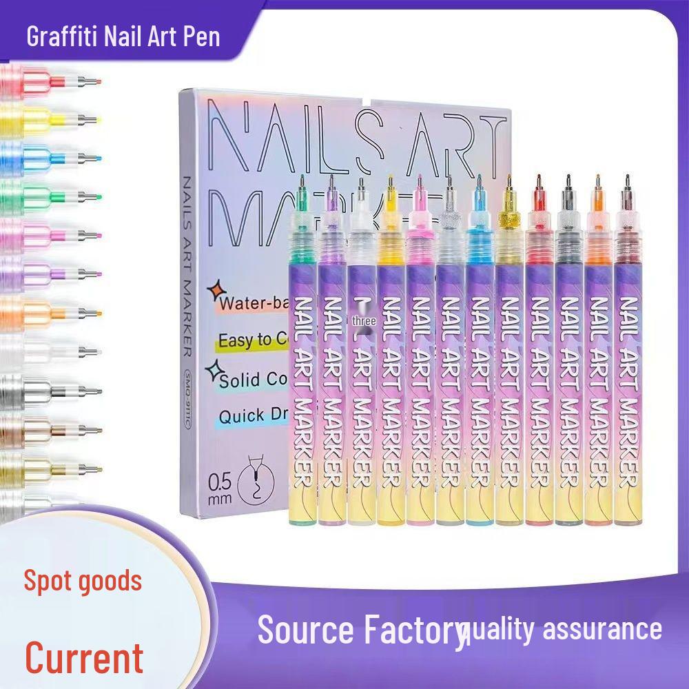 Nail Art Pen: Quick-Dry DIY Manicure Tool with Needle Tube Tip