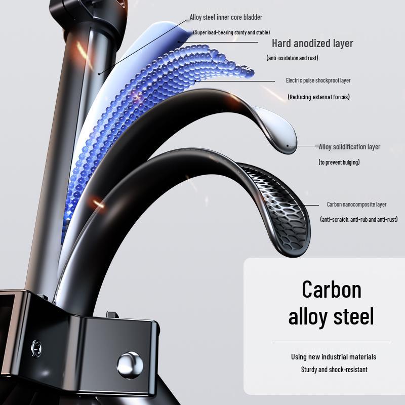 2.1m Thickened Mobile Phone Tripod Stand with Temperature Sensor and LED Beauty Light for Studio Photography and Live Streaming