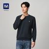 HLA Men's Jacquard Long Sleeve T-Shirt