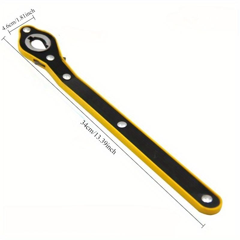 1 szt. Wytrzymały stalowy podnośnik samochodowy klucz zapadkowy z długą rękojeścią - Typ krzyżowy/Jeden styl do wyboru - Pokrętło 360° do przodu i do tyłu, Konstrukcja oszczędzająca pracę