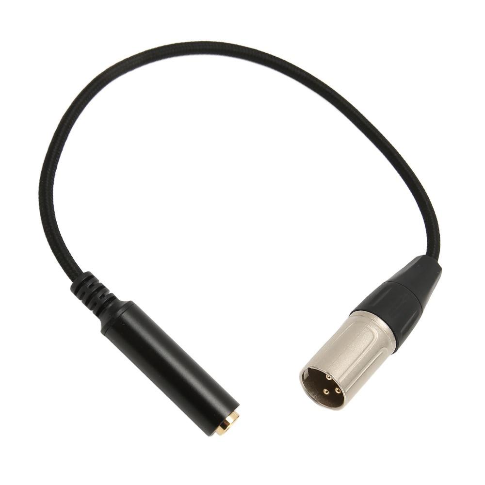3 Pin Male To 6.35mm Socket Microphone Cable 0.3m / 0.98ft Sound Cable  Audio Equipment Linking