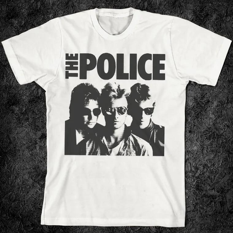 Hot The Police Band Cotton White Size S-5XL T-Shirts Unisex Unisex T-Shirt