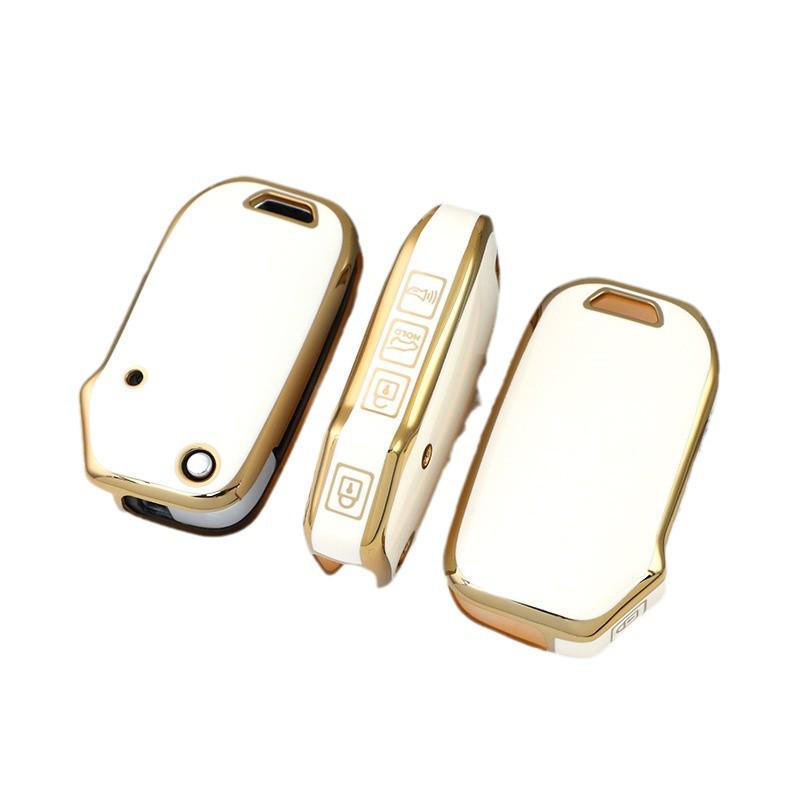 Compatible Kia Key Cover for K3, Sportage, K5, K2, Seltos, KX3, Niro, KX5 - Folding Car Shell Buckle