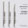 Black Acrylic Marker & Watercolor Brush Pen for Elementary Art - Washable & Layerable Colors for Kindergarten Drawing