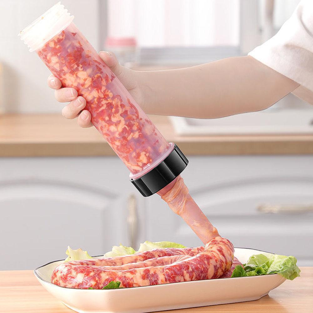 Manual Sausage Stuffing Machine Homemade Sausage Stuffer Small Injection Sausage Syringe Gadgets Manual Meat Injector Tools