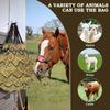 2Pcs/Set Hanging Horse Hay Bag Slow Feed Hay Feeder Bag Durable Hay Net  Equestrian Accessory