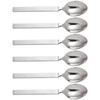 Alessi 4180-8 dry cuillère à caféen acier brillant avec manche mat set de 6 pièces