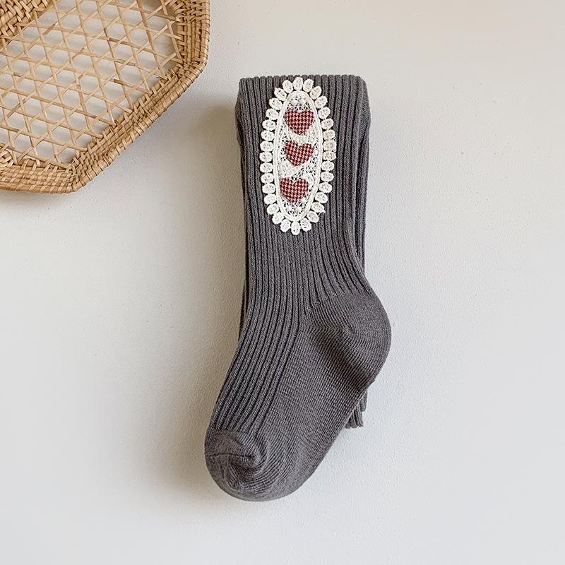 Minliu Autumn & Winter Candy Color Knitted Leggings for Girls - Baby Pants Outerwear & Tights Socks Combo