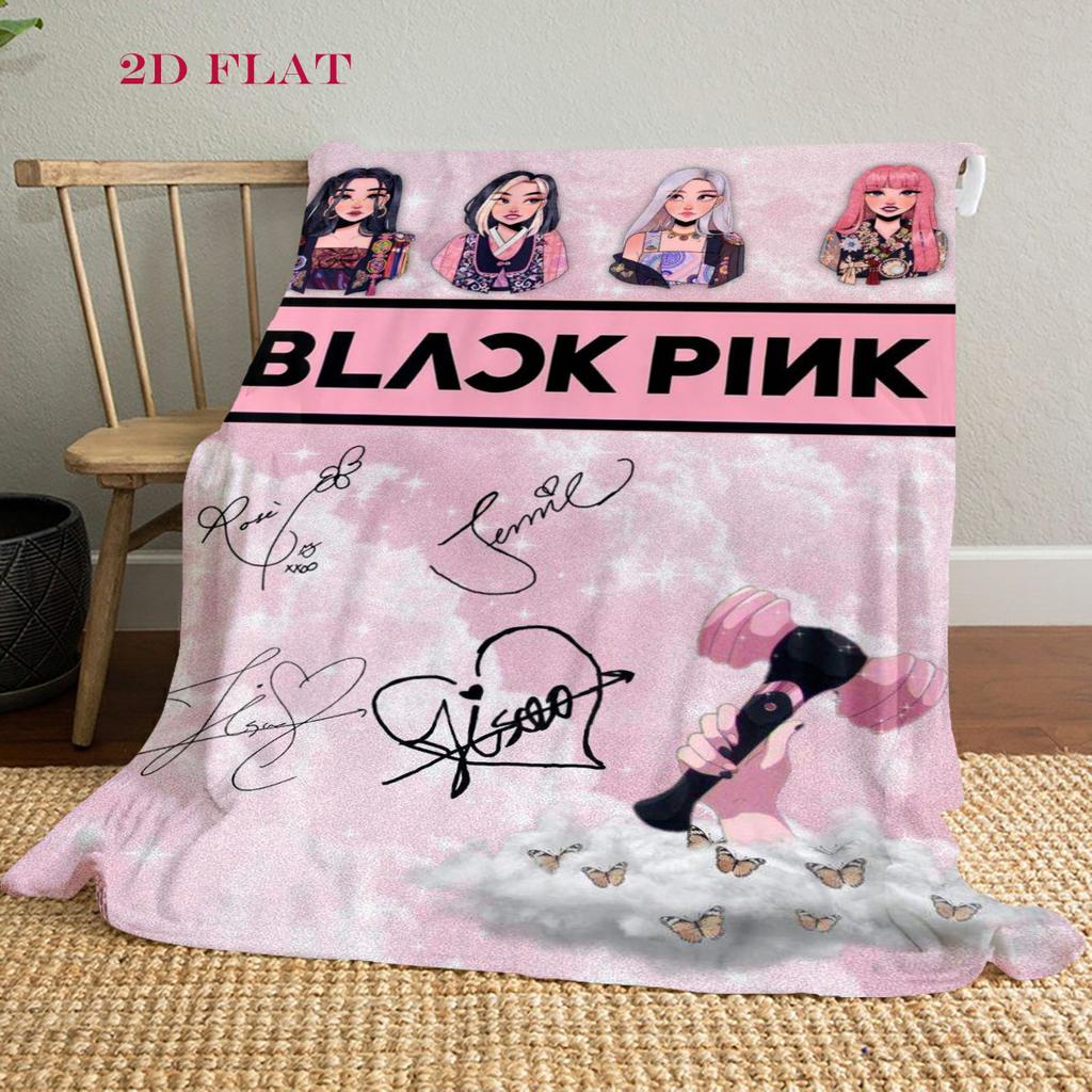 Blackpink Heartbeat Glow Decke Heimdeko Decke Maschinenwaschbar Digitaldruck Klimadecke