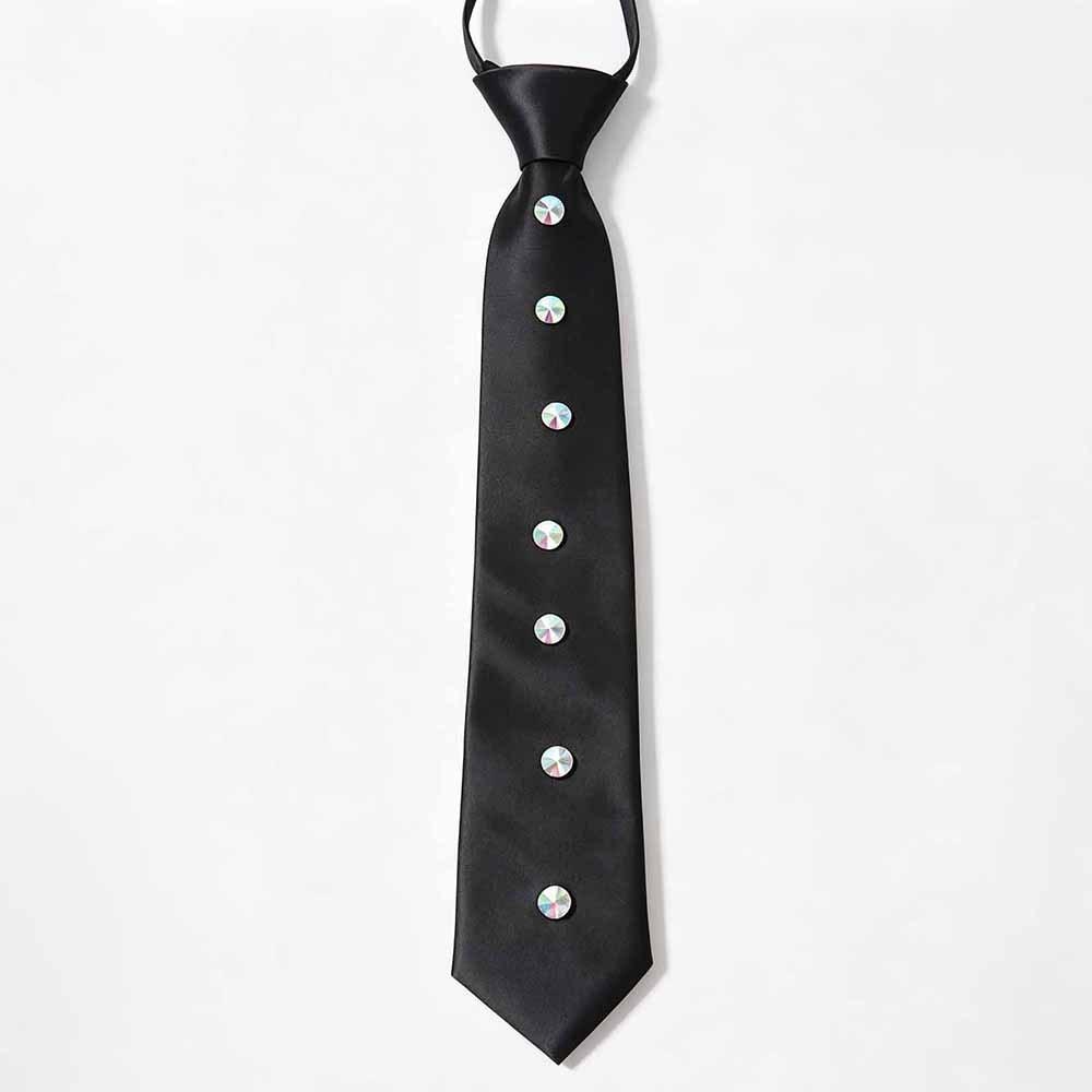 Luxurious Ladies Rhinestone Tie With Arrow Shape For Fashionable Office Wear