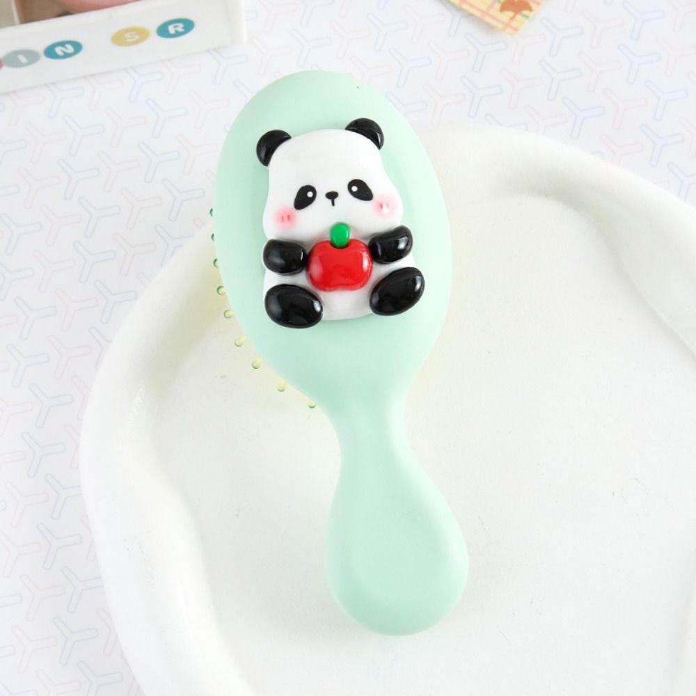 Kawaii Cartoon Animal Airbag Hair Comb Durable Makeup Tool Massage Comb Cute Anti Static Panda Hair Brush Travel