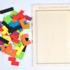Dřevěné hlavolamy Magic Tangram Kostky skládačky 3D ruské bloky Hračky pro děti Hlavolamy Montessori vzdělávací