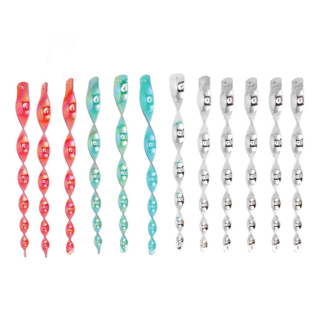 12pcs Bird Repellent Rods Hanging Bird Reflective Scare Spiral Rods To Keep Birds Away From Garden House Patio