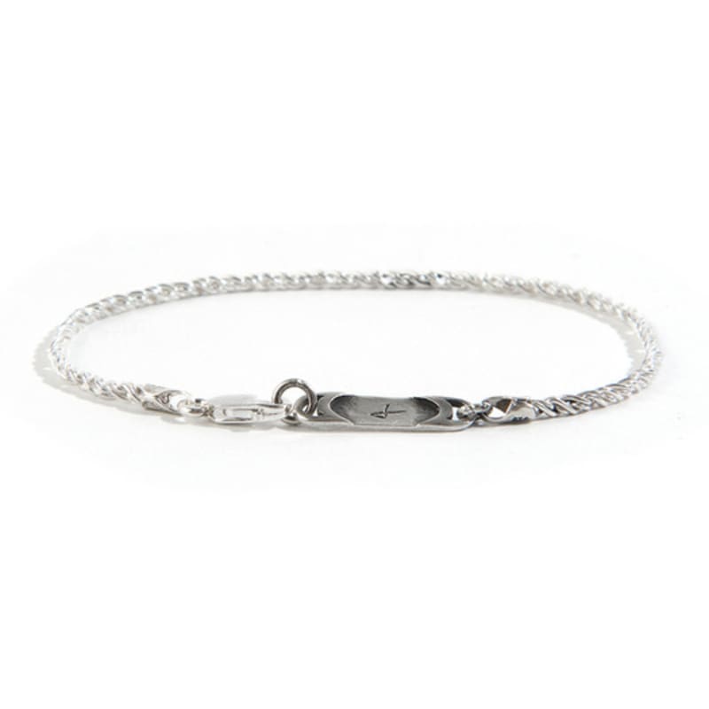 SEWNSWEN GENÄHT SUEN SILBER TWIST KINK Armband