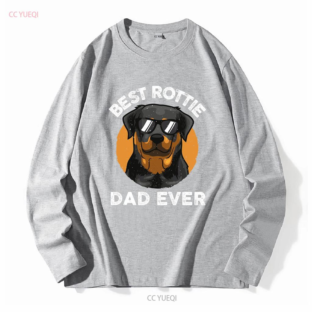 Funny Rottweiler Dad Design For Men Grandpa Rottie Quote T shirt vintage Washed Comfortable streetwear homme Breathable