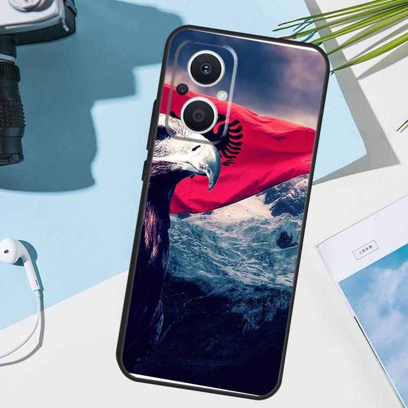 Albania Flag Eagle Cover For OPPO Reno 14 F 13 12 11 10 Pro 11F 12F 13F 7 8 Lite OPPO Find X9 X8 X6 X5 Pro Case