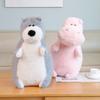 Funny Hippo/Polar Bear/Husky/Groundhog Plush Cute Fat Doll Toy Boy Girl Soft Throw Pillow Surprise Birthday Gift Fill Decor