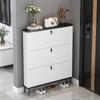Home Slim Tipping Shoe Cabinet Entrance Ultra-thin Large-capacity Bench Storage Shelf Minimalist Shoe Rack Organizer Furniture