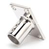 Stanchion Base Stainless Steel 90 Degree Rectangular   AntiCorrosion Polishing Hnadrail Fitting for Boat Yacht(22mm )