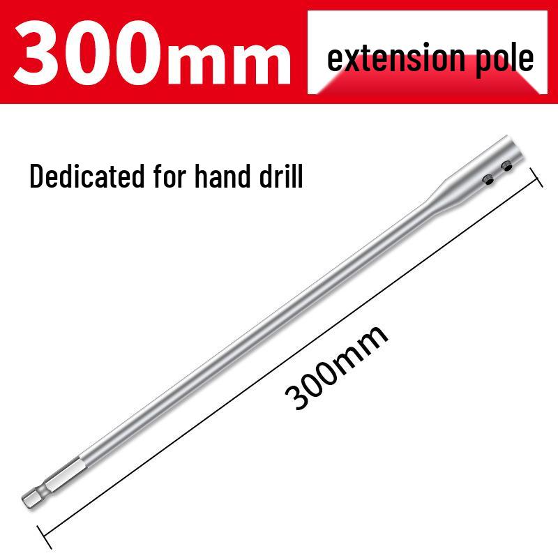 Ruiqi Hex Shank Four-Edge Wood Drill Bit for Door Lock and Drawer Hole Cutting