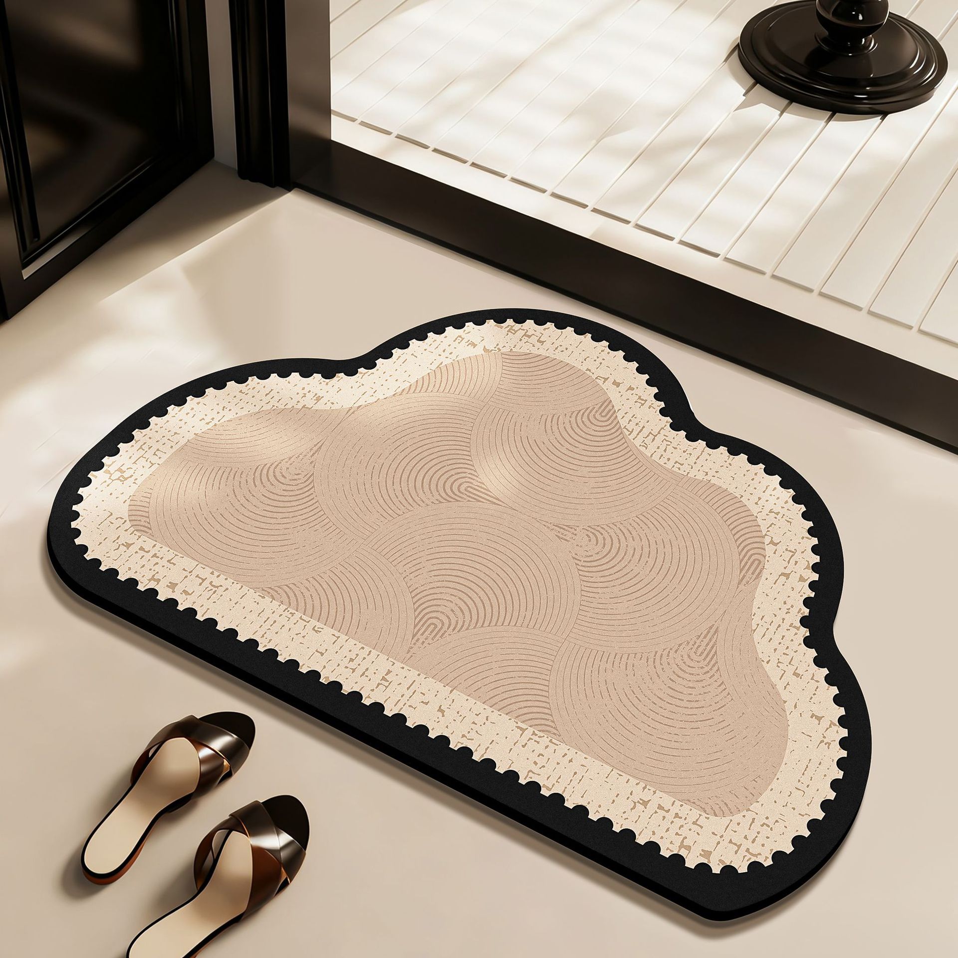 Diatomeeënaarde badkamervloermat, huishoudelijke slijtvaste zachte voetmat, toilet waterabsorberend, badkamer antislip vloermat 45x70cm