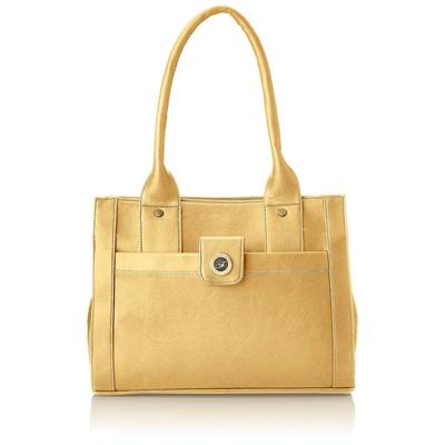 Bolsa feminina de couro sintético lado oceano (ampla)