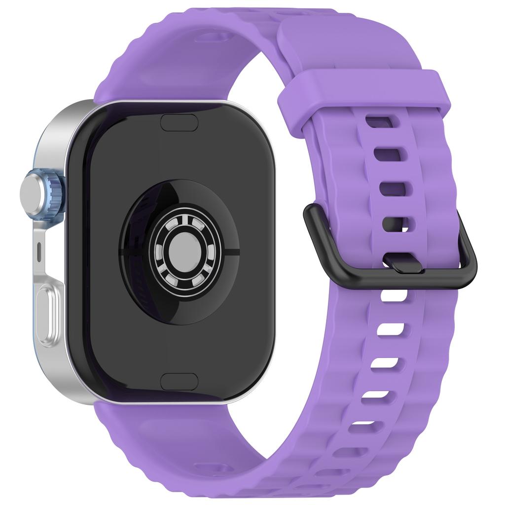 Silicone Strap with Black Buckle for Huawei Watch Fit 4 Pro/4/3 Breathable Watch Band