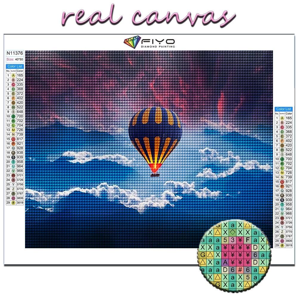 5D Diy Diamond Painting Hot Air Balloon Cross Stitch Full Diamond Embroidery Mosaic