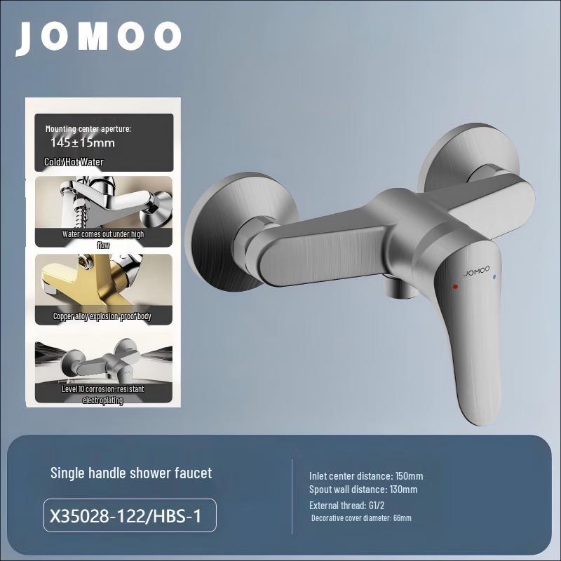 Jiumu Wall-Mounted Bathtub & Shower Faucet