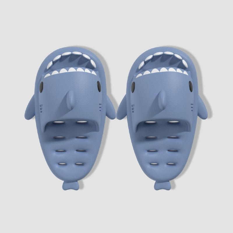 Divat Comwarm üreges cápacsúszdák nőknek Férfiak aranyos rajzfilm otthoni papucsok fürdőpapucsok kültéri szerelmesek strandon vastag alsó papucsok