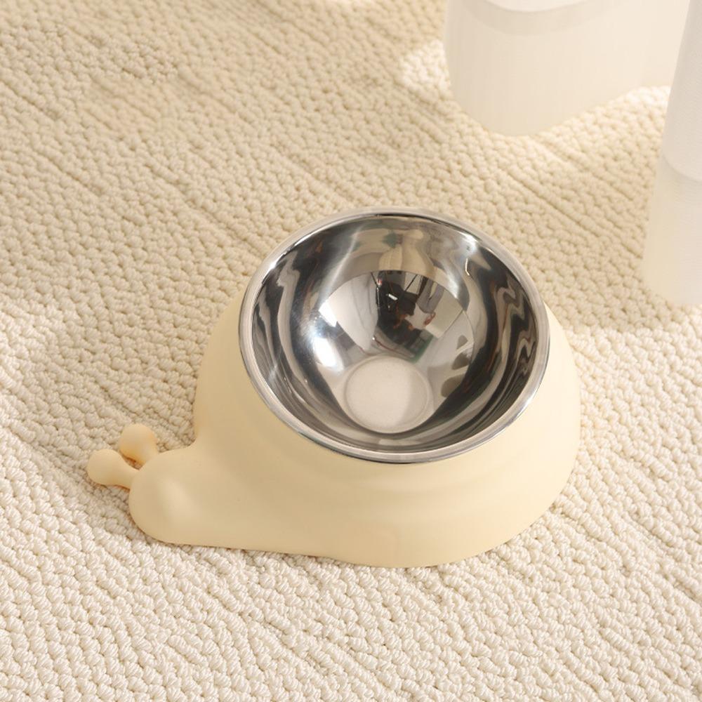 

Snail Shap Pet Cat Feeder Bowl Stainless Steel Cat Water Feeder Food Water Bowls For Dogs Cats Style 3