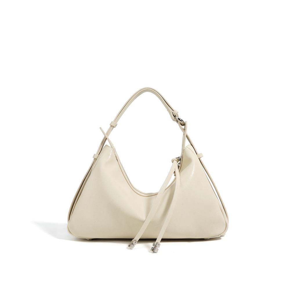 Genuine leather underarm bag 2025 new women's trendy commuter bag niche messenger bag cowhide crescent fashion shoulder bag
