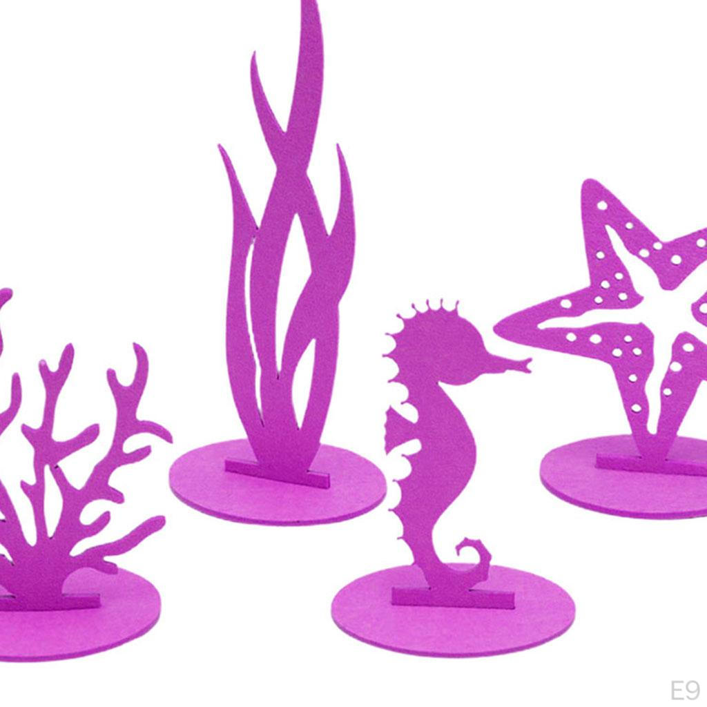 4 Felt Decorations Birthday / Graduation Party Supplies Table