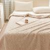 Fleece Throw Blanket Soft Warm Fluffy Sofa Bed Blanket Light Cozy Microfiber Office Nap Blanket