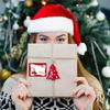 500pcs Christmas Gift Tags Stickers Festive Decorative Labels Xmas Patterns Present Packaging Envelopes Cards Sealing Stickers