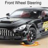 Scale 1:24 GT GLS63 Model Sports Car Toy Diecast Alloy Doors Opened Pull Back Miniature Models Sound Light Gift for Children