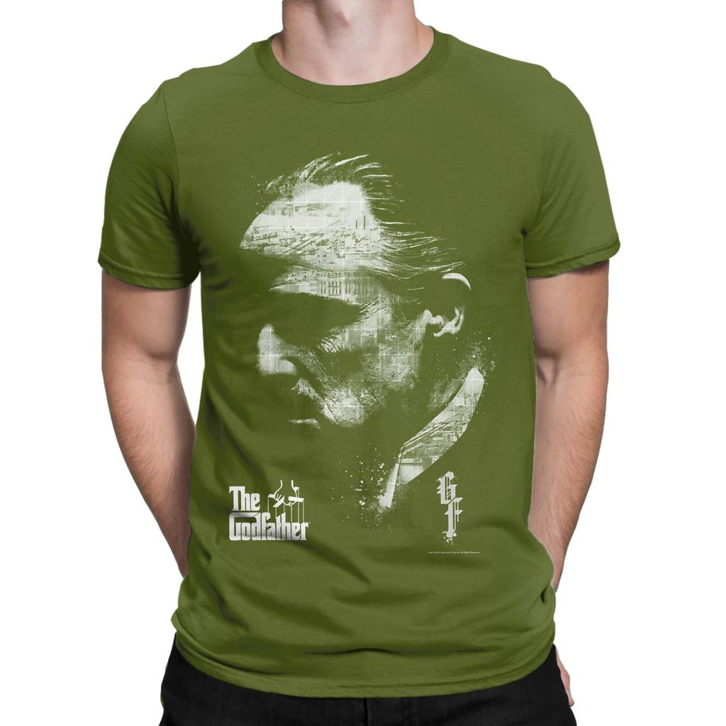 The Godfather Vito Corleone City Overlay Poster Funny 100 Cotton Tshirt The Godfather Tops Tees For Unisex