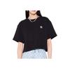 New MLB New York Yankees Crop Tops Women's Black 3FTS10023-50BKS
