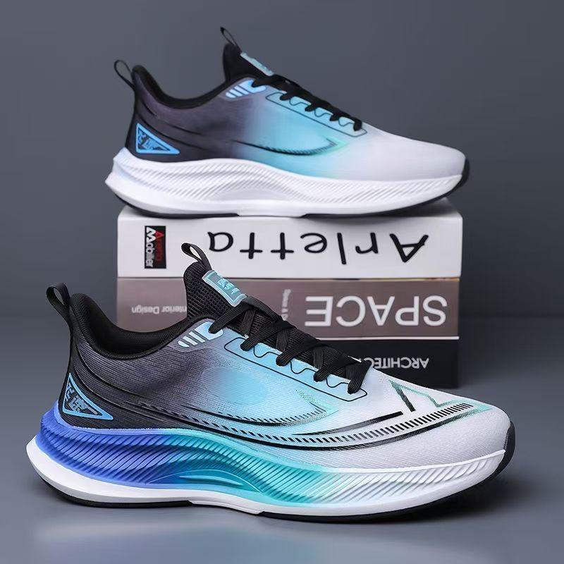 Spring men's shoes fish wire mesh breathable fashion outdoor trend lightweight versatile running sneakers