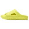 Wavy Textured Slip On Slides Neon Yellow Womens 12730320097