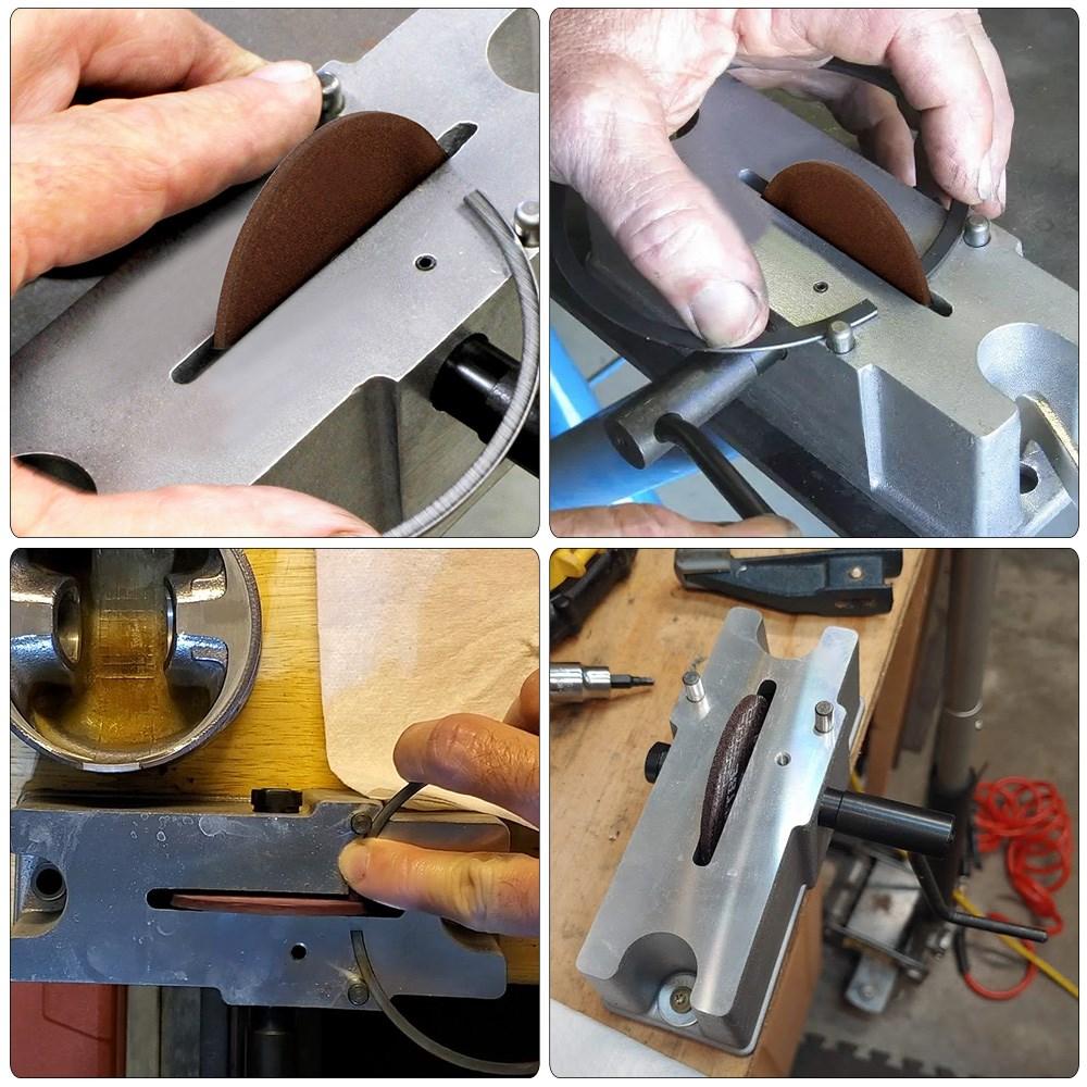 Vânzare Fierbinte 66785 Pilă Manuală Aluminiu Rectificator Inele Piston pentru a Asigura Spațiul Corect la Capetele Inelelor de Piston Kit de Scule Granulație 120 66786