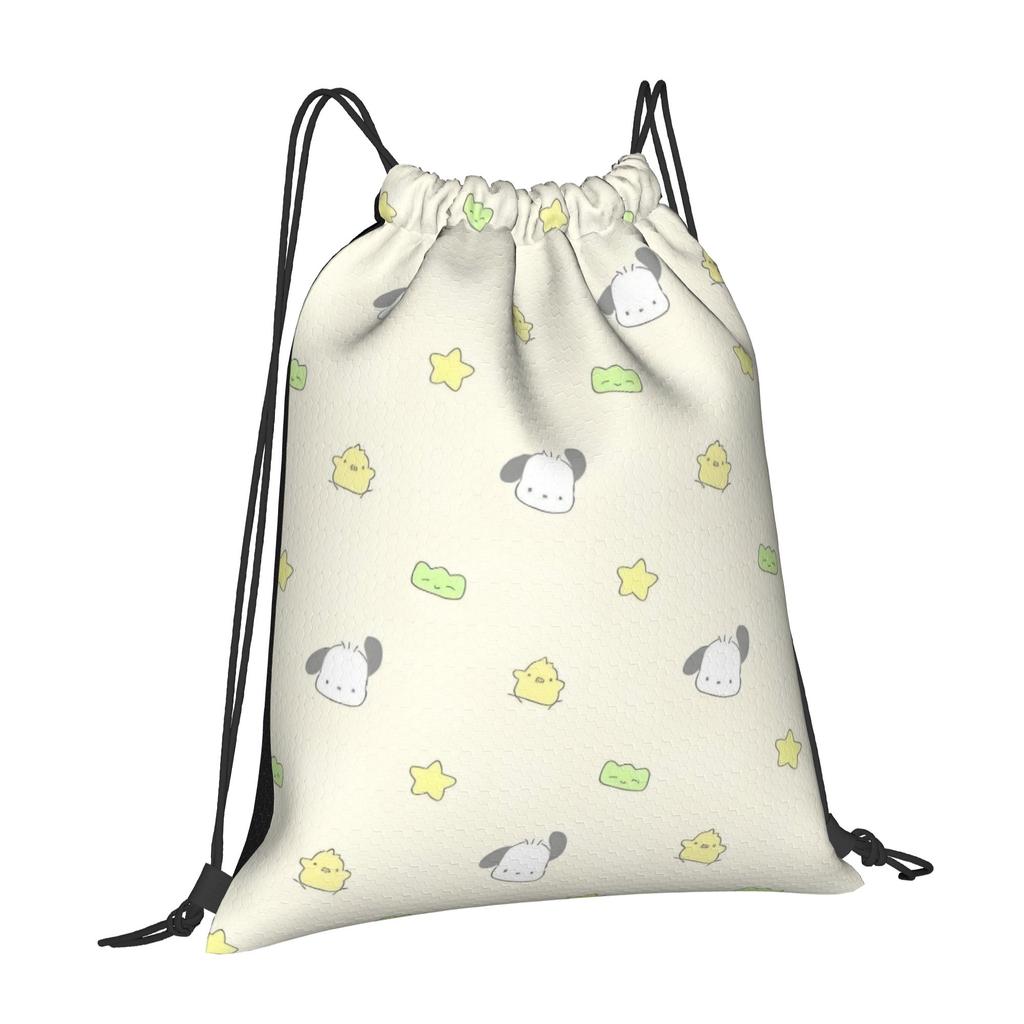 Custom P-Pochaccoes Drawstring Backpack Bags Women Men Lightweight Dog Cartoon Gym Sports Sackpack Sacks for Training