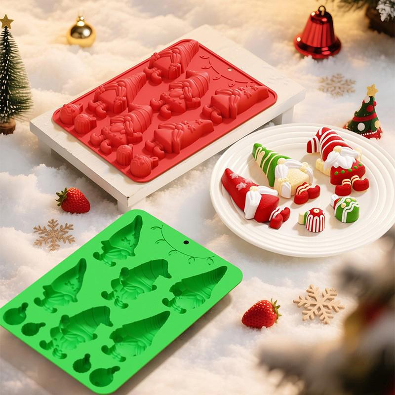 Christmas Series Christmas Tree Chocolate Mousse Food Grade Silicone Mold Easy Release Cake Mold