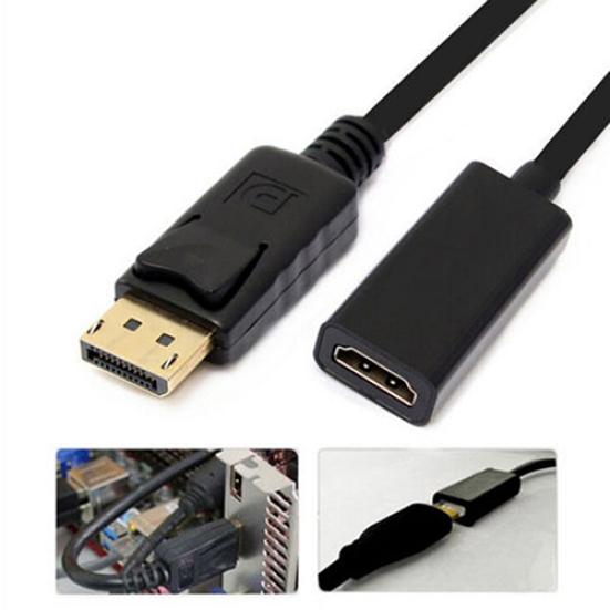 New DP Displayport HDMI-compatible Female Cable Male To Converter Adapter for PC HP/DELL
